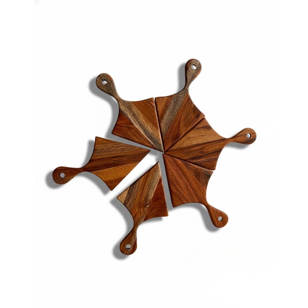 Pie Platter Set of Six - Rustic Dining Essentials